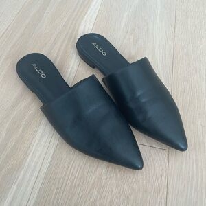 Black Aldo Mules